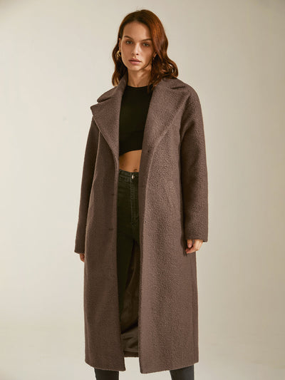 Manteau long oversize essentiel