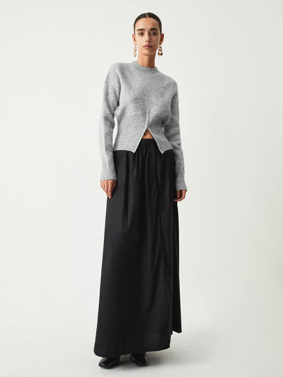 Pull flou à demi-fermeture éclair