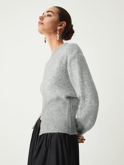 Pull flou à demi-fermeture éclair