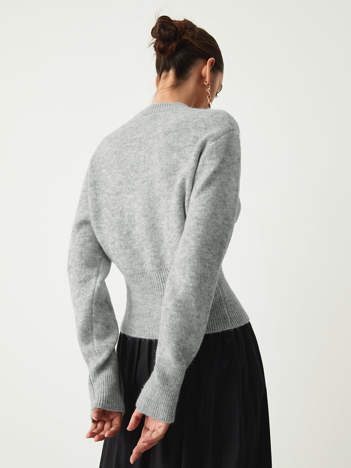 Pull flou à demi-fermeture éclair