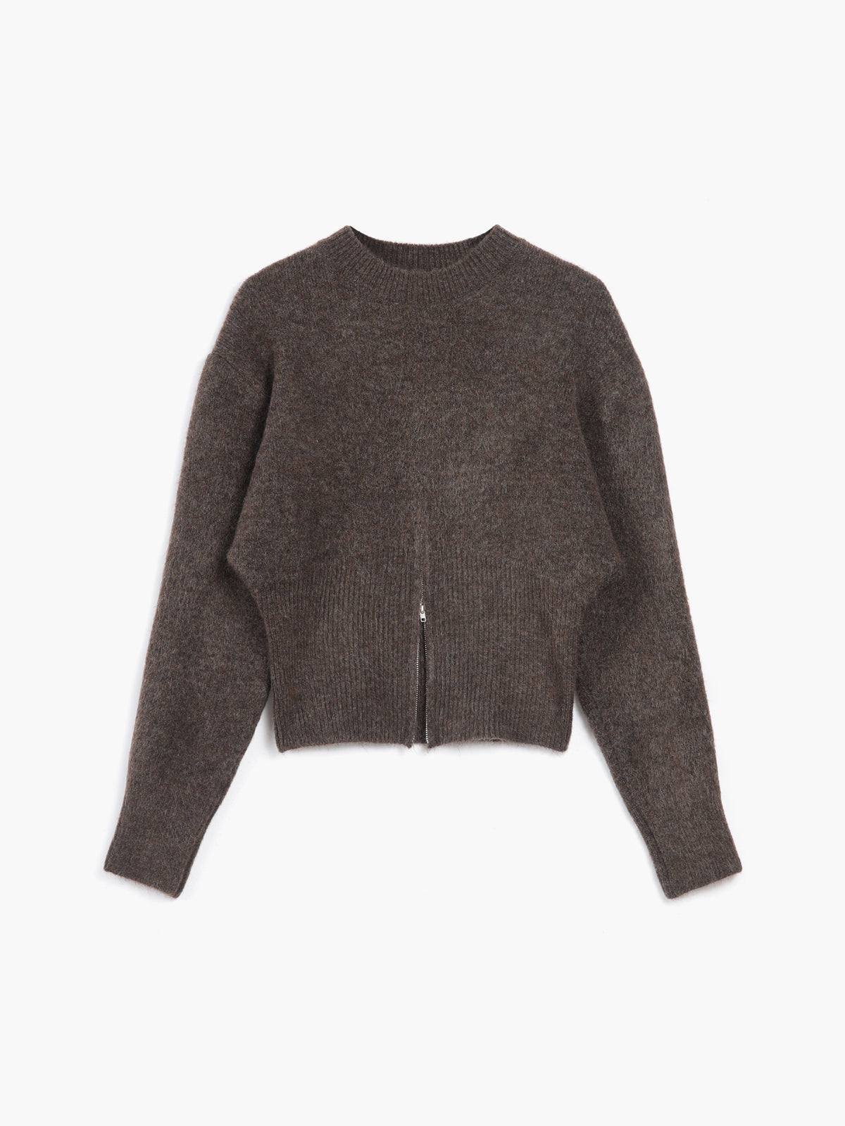Pull flou à demi-fermeture éclair