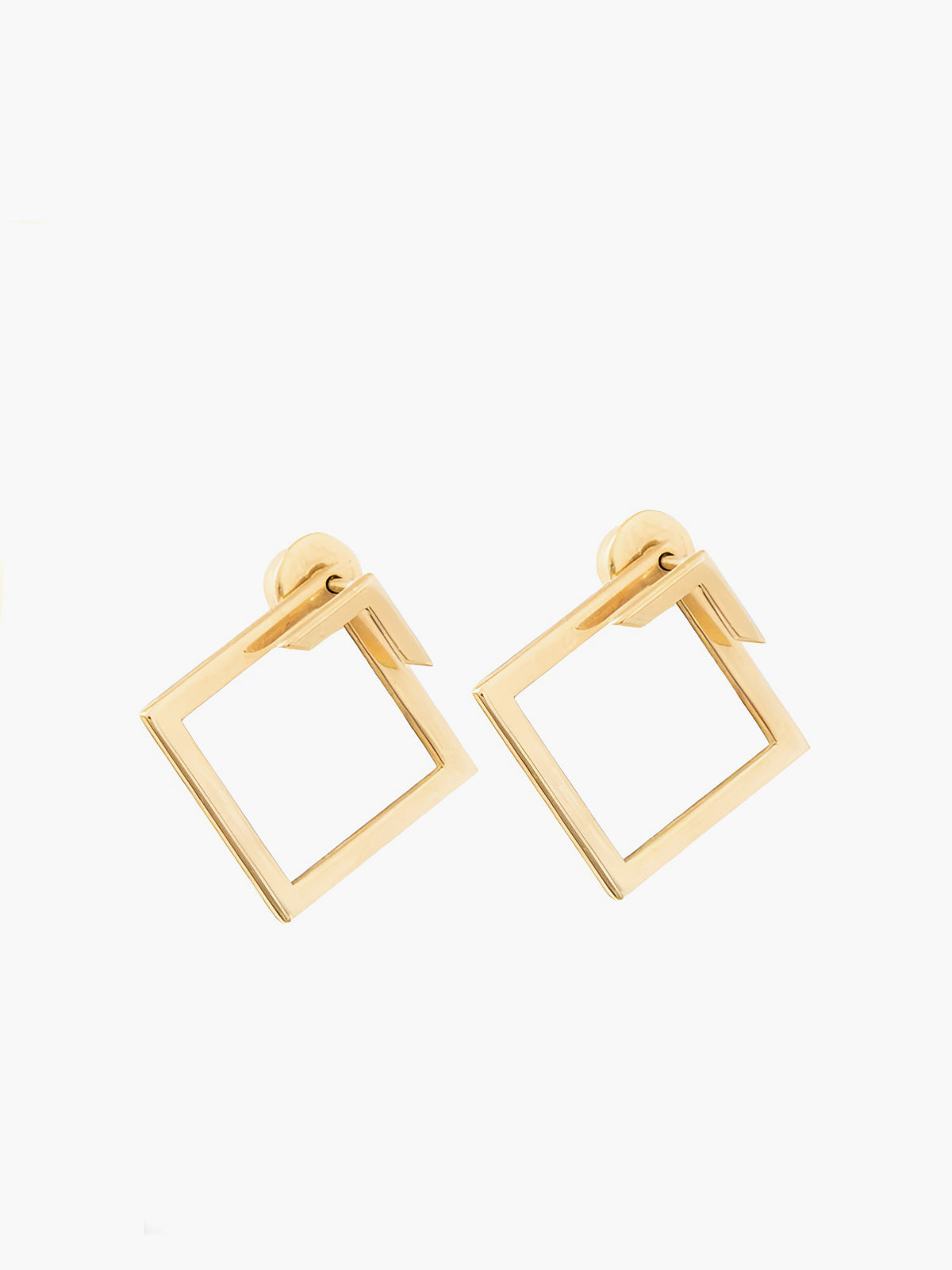 Boucles d'oreilles géométriques carrées