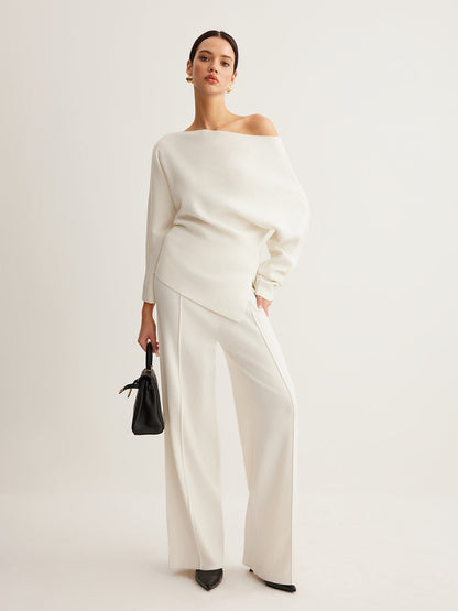 Scala Sculpted Knit White