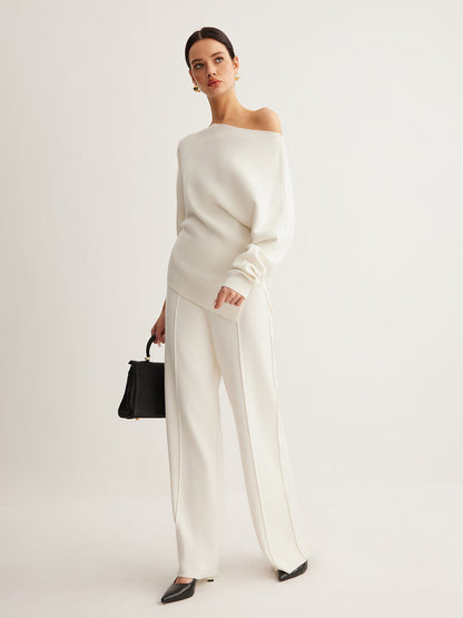 Scala Sculpted Knit White