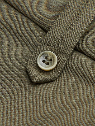 Pantalon large à plis latéraux