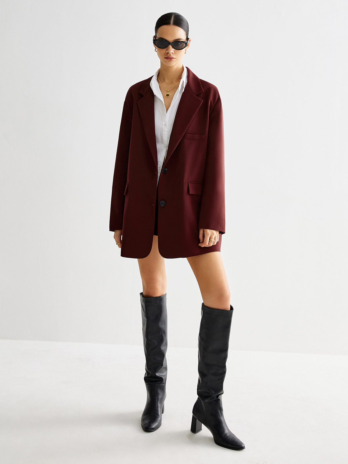 Blazer à revers noué