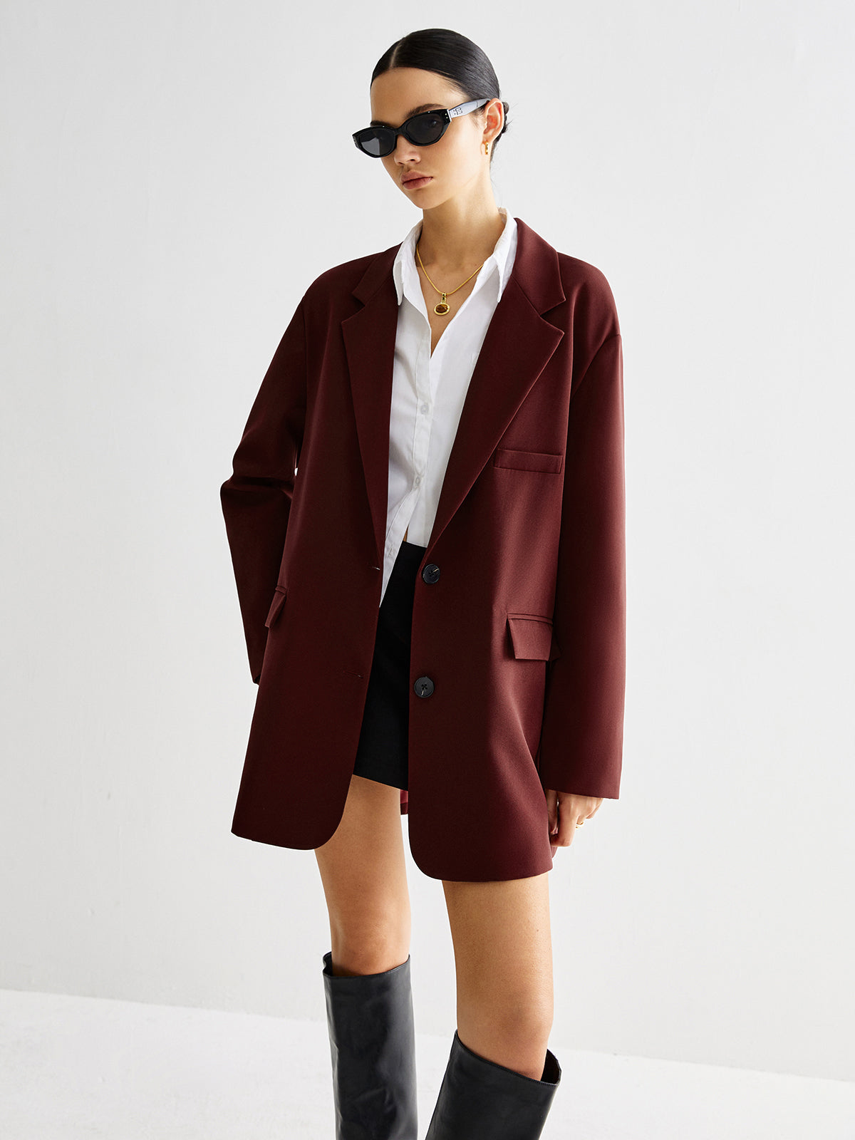 Blazer à revers noué
