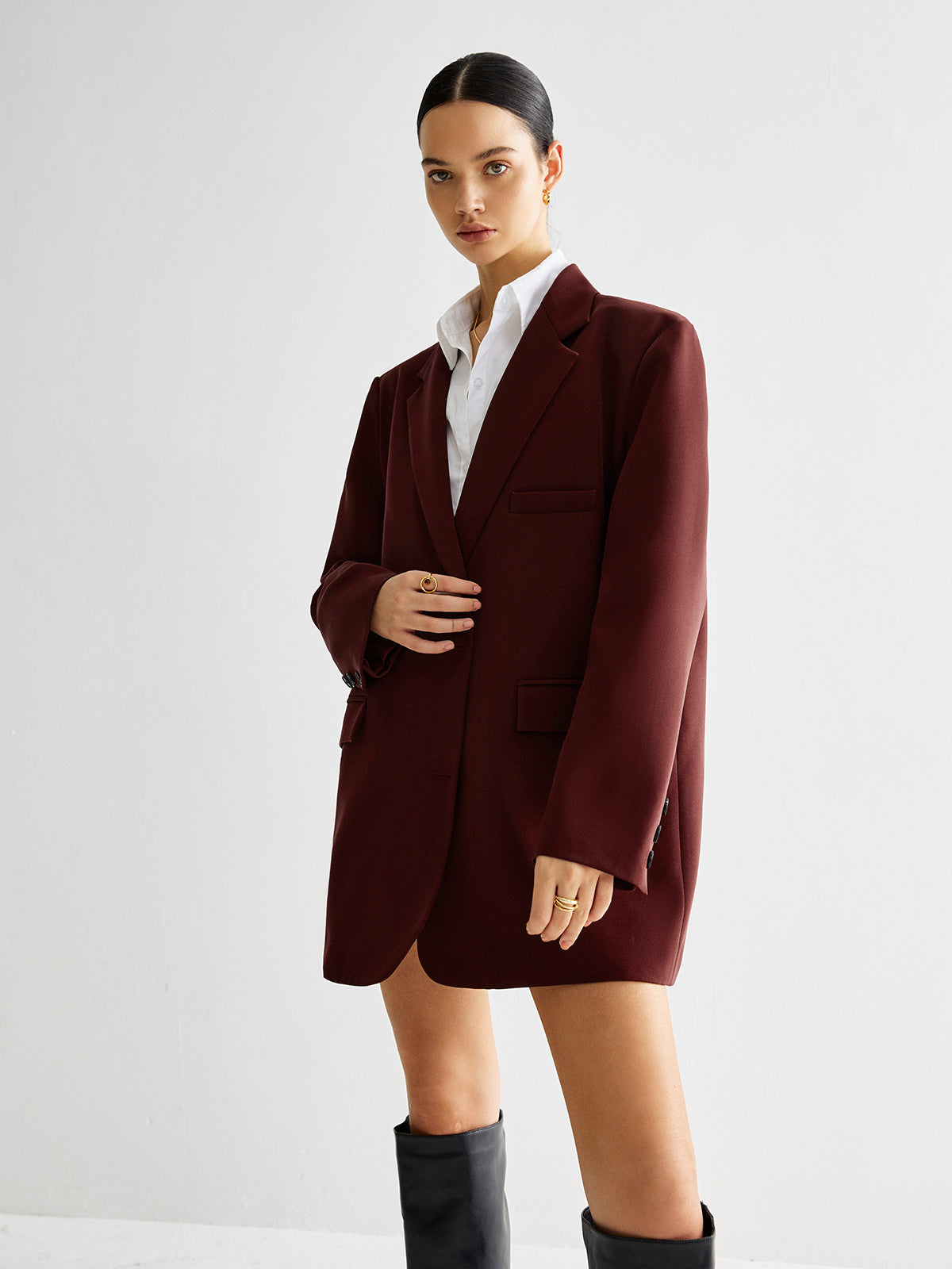 Blazer à revers noué