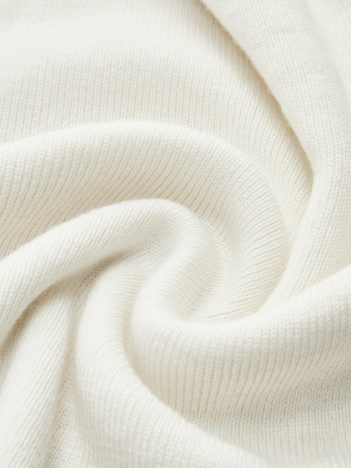 Haut en tricot asymétrique à col asymétrique en laine mélangée