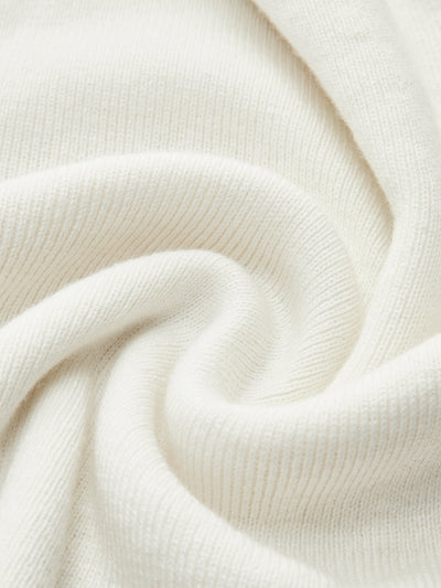 Haut en tricot asymétrique à col asymétrique en laine mélangée