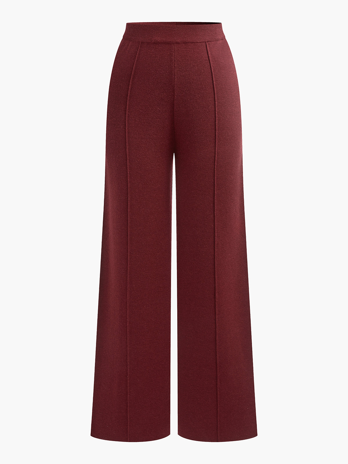 Pantalon à passepoil en laine mélangée