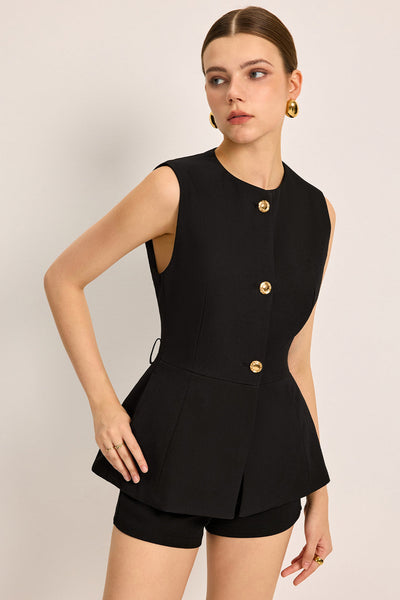 Poche à boutons avec ceinture