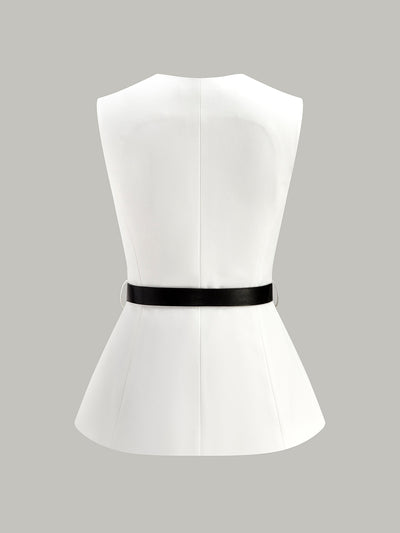 Poche à boutons avec ceinture