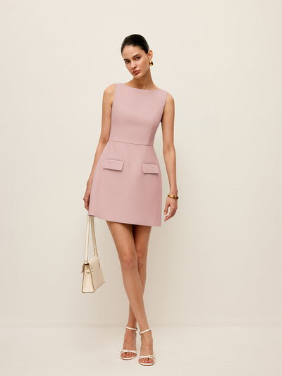 Robe sans manches à détails poches