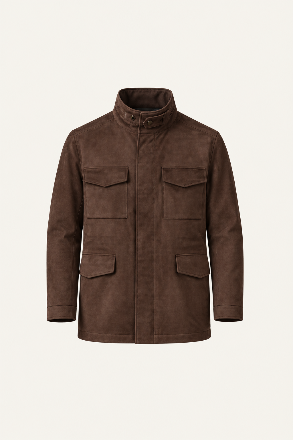 Savero Suede Coat Brown