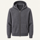 Tonari Merino Hooded Zip Dark Grey