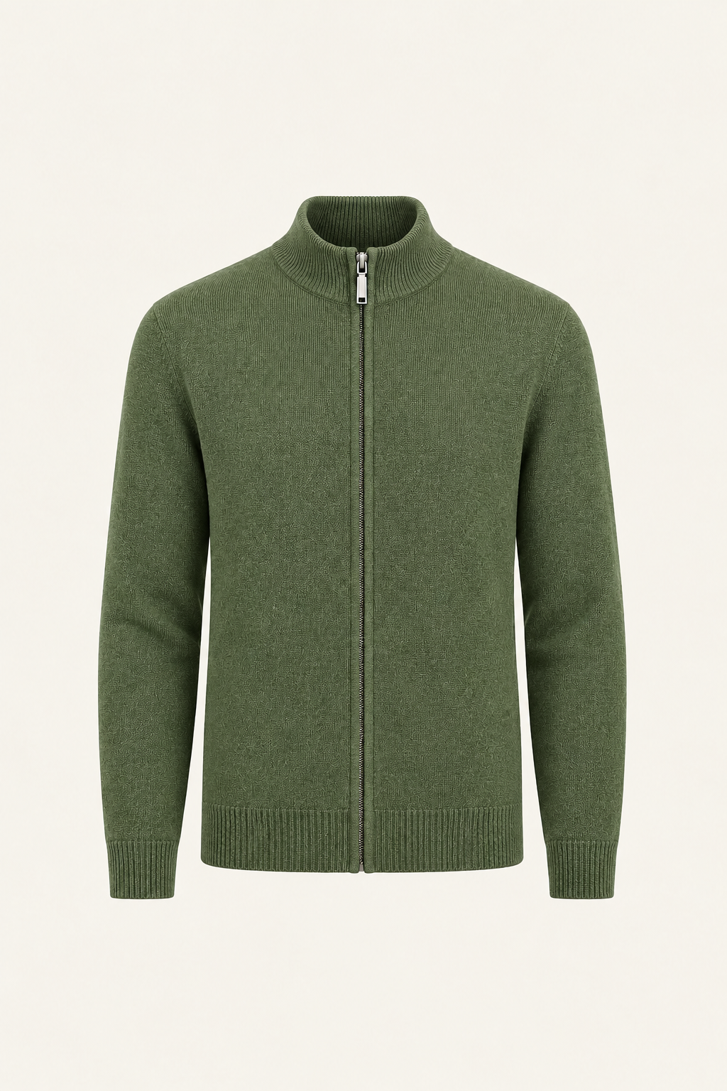 Vaniro Merino Cardigan Green