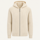 Zelano Wool Hooded Zip Up Cream