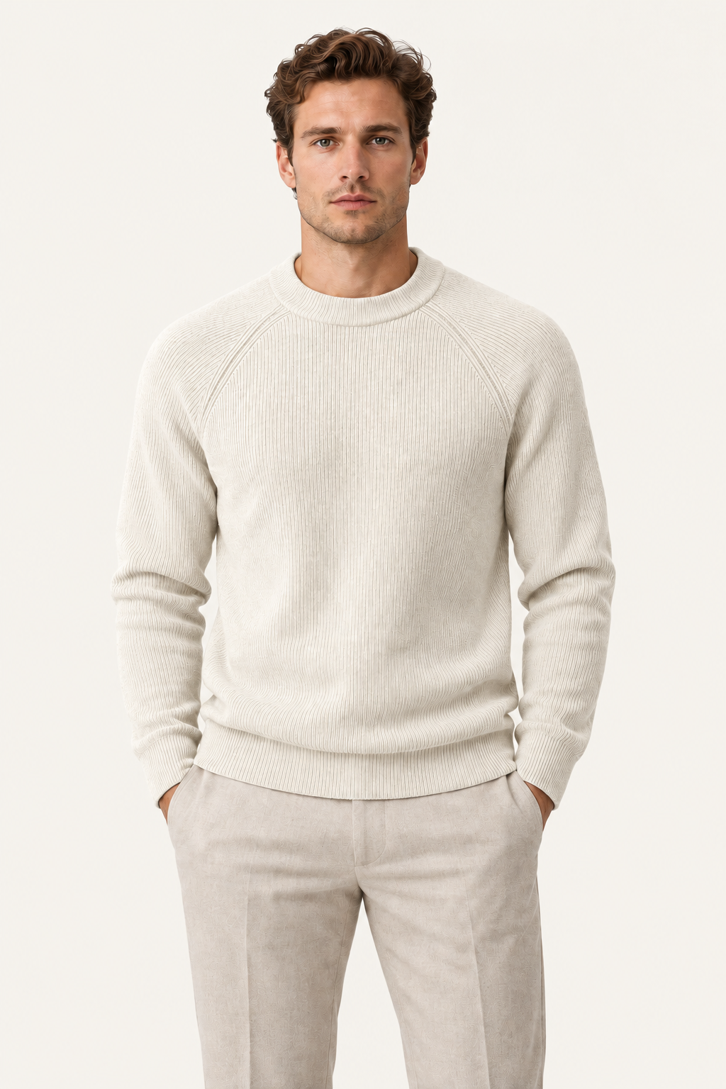 Sarole Wool Crewneck Cream