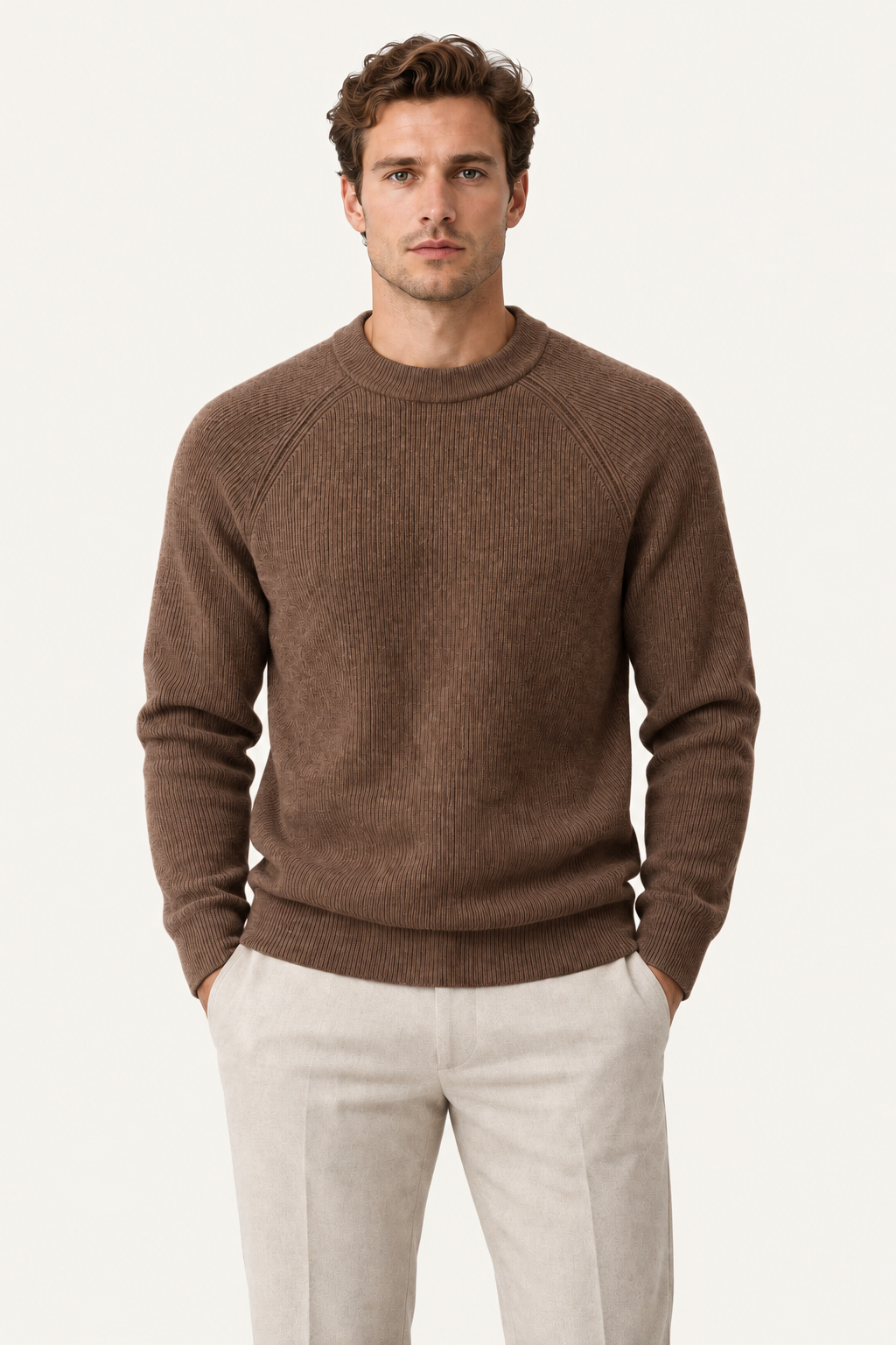 Sarole Wool Crewneck Brown