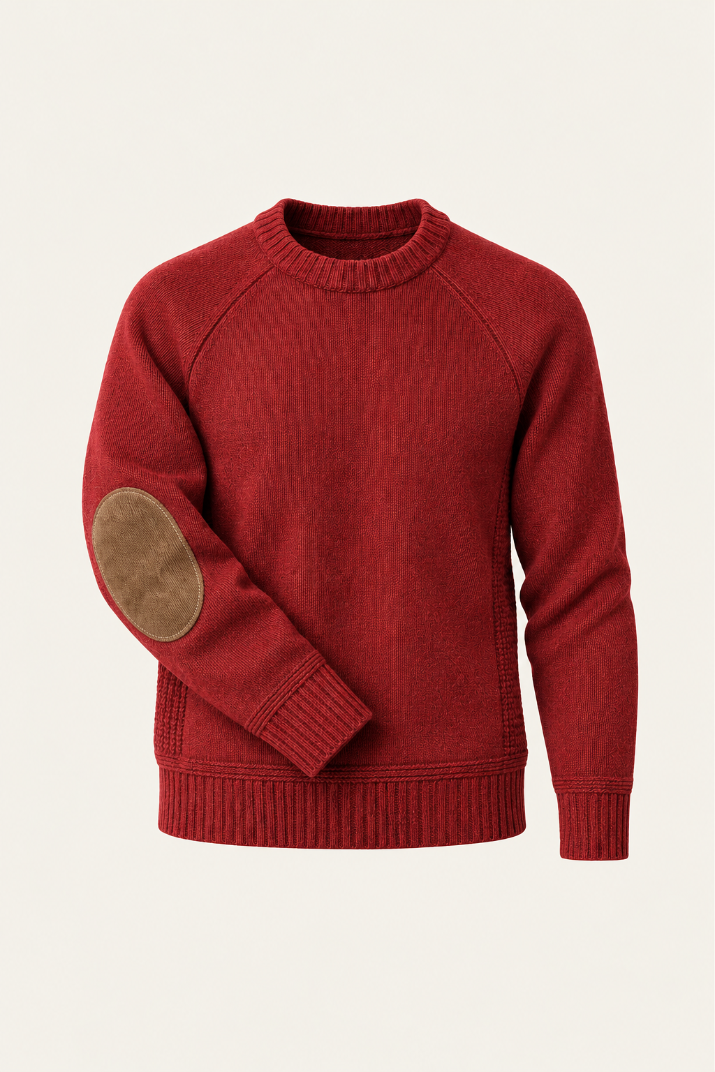 Sorivo Elbow-Patch Crewneck Red