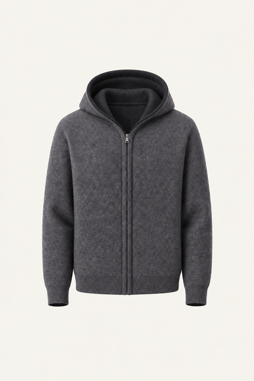 Talero Reversible Hooded Zip Knit Graphite/Charcoal