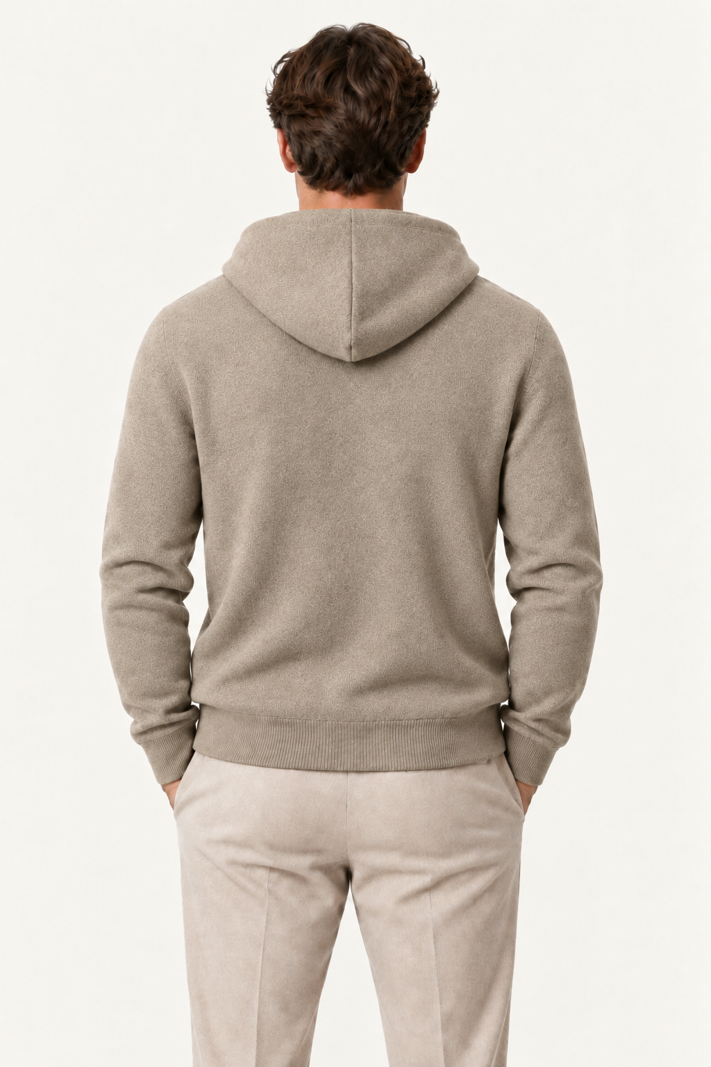 Talero Reversible Hooded Zip Knit Camel/Orange