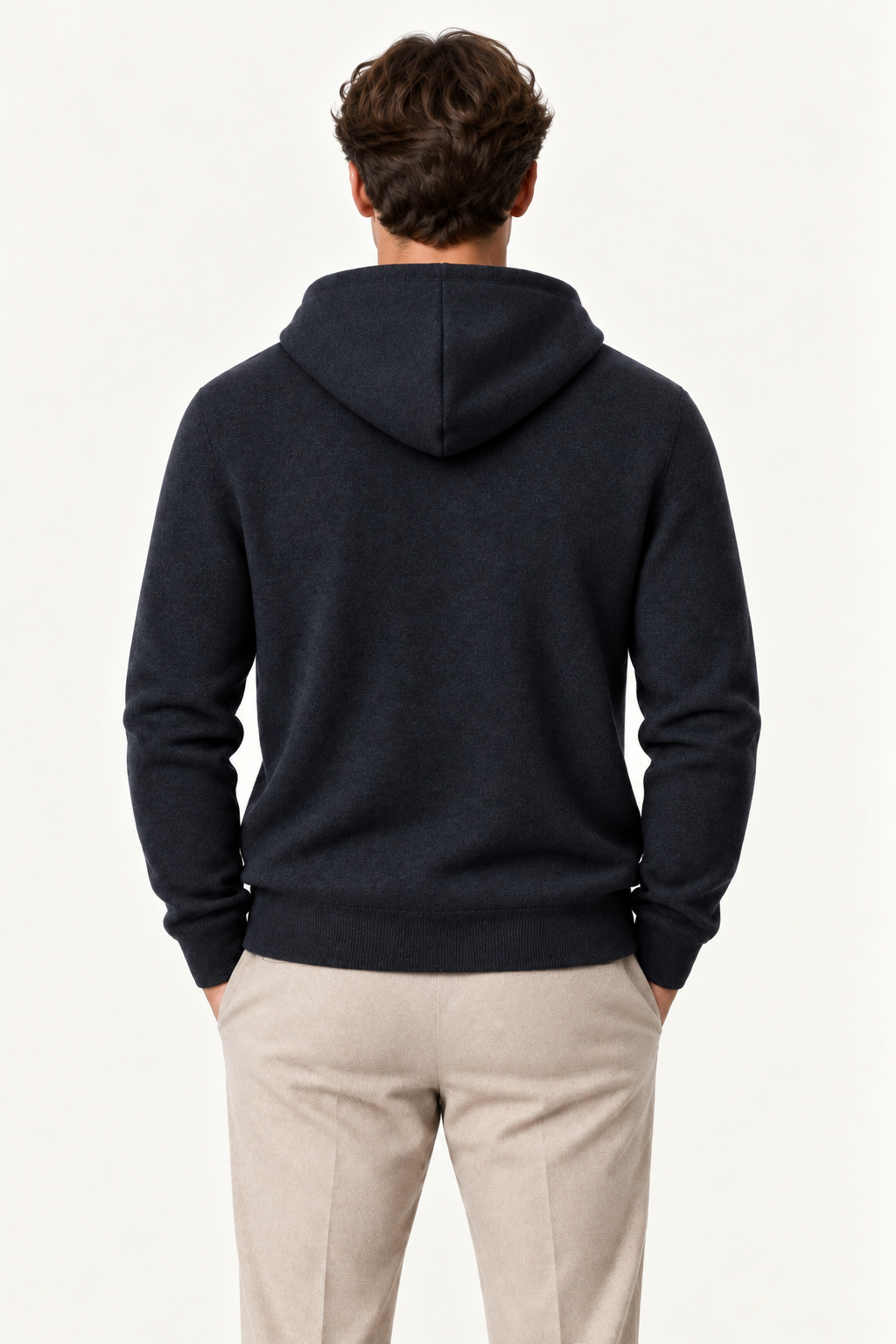 Talero Reversible Hooded Zip Knit Graphite/Charcoal