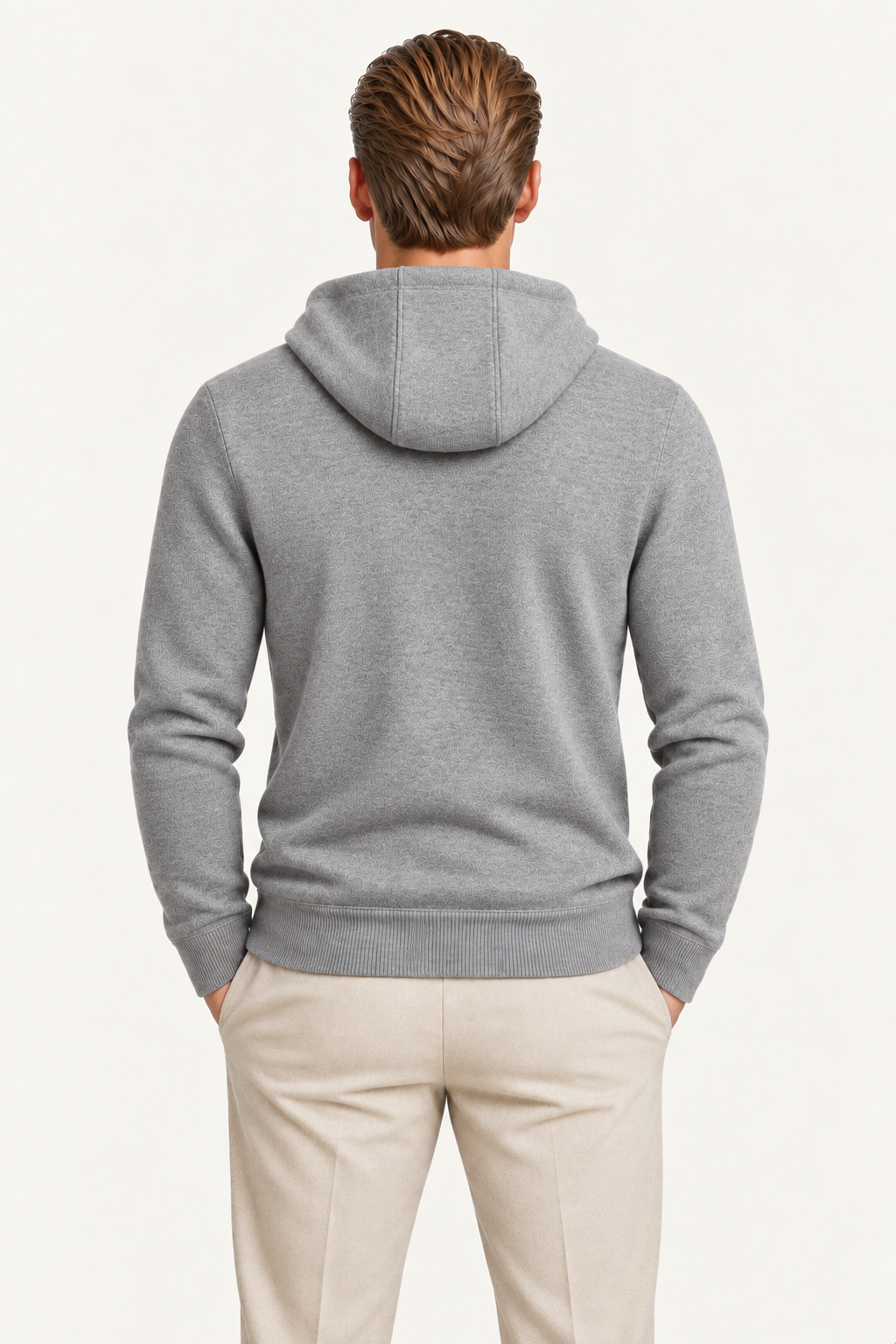 Tonari Merino Hooded Zip Grey