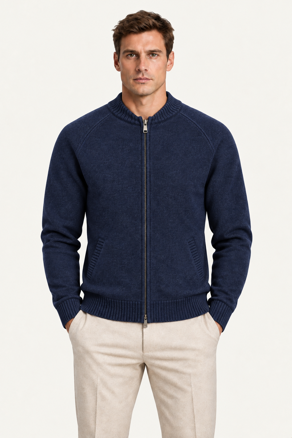 Varenu Wool Cardigan Navy