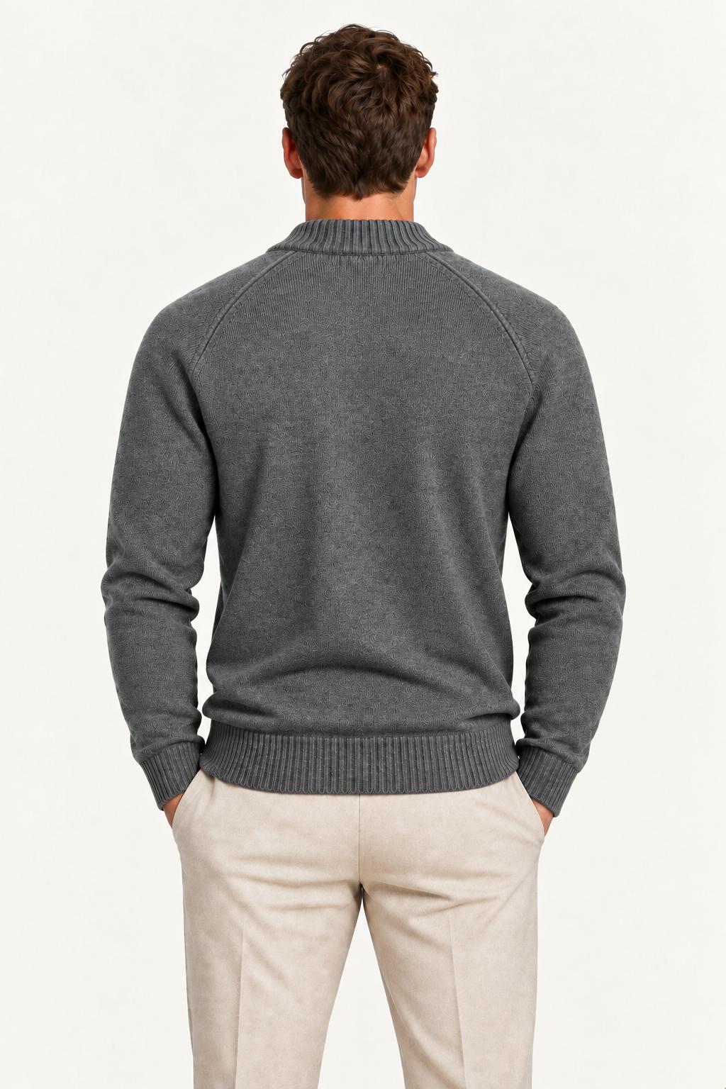 Varenu Wool Cardigan Grey