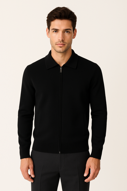 Black Polo Cardigan