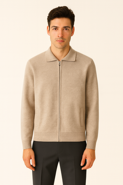 Camel Polo Cardigan