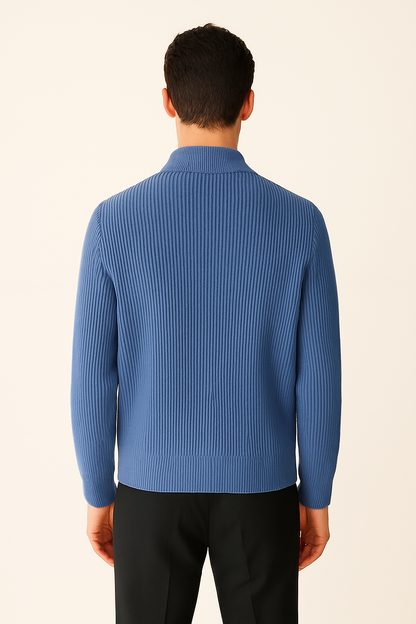 Blue Wool Cardigan