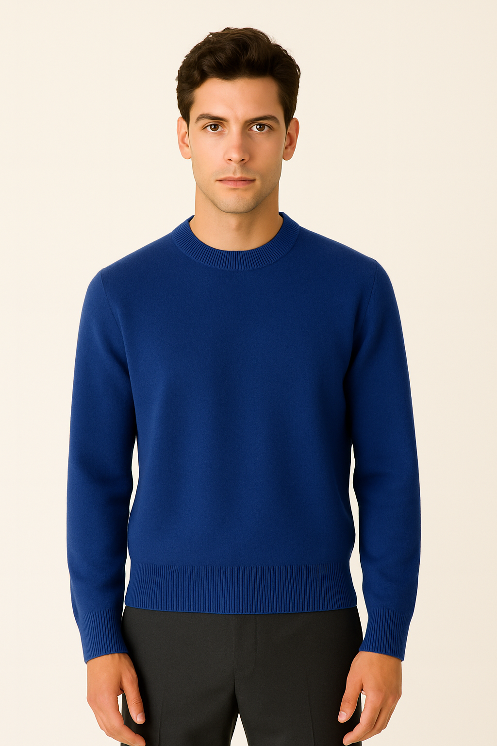 Blue Cashmere Crewneck