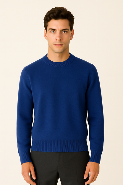 Blue Cashmere Crewneck