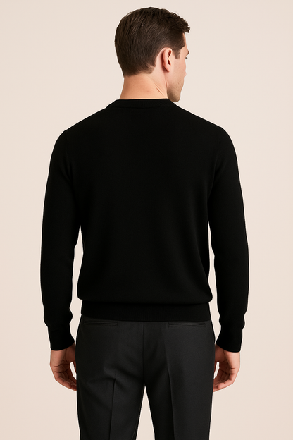 Black Cashmere Crewneck