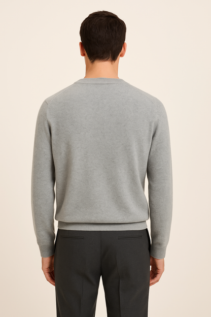 Light Grey Cashmere Crewneck
