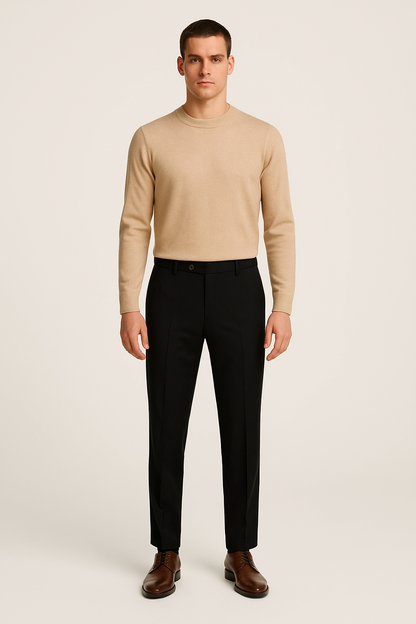 Black Elastic Pantalon