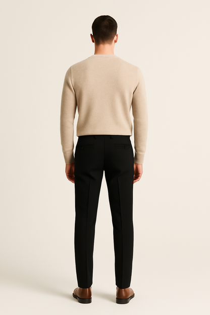 Black Elastic Pantalon