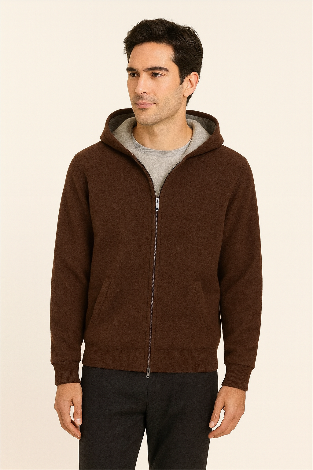 Talero Hooded Zip Knit