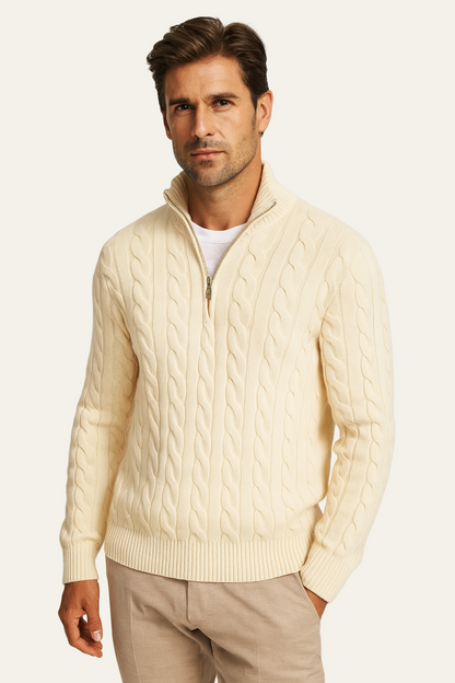 Tilano Cable Knit Beige