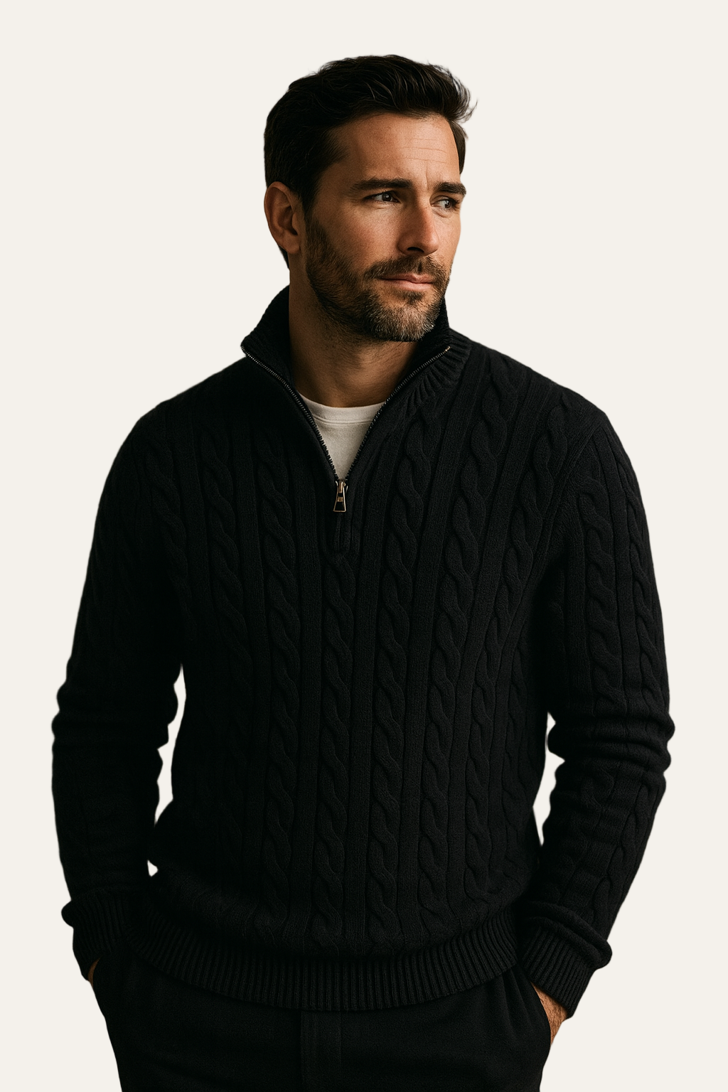Tilano Cable Knit Black