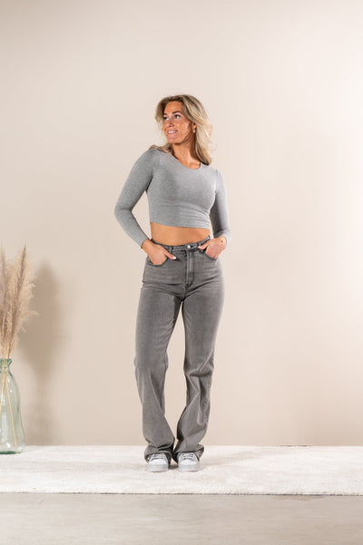 Ladore - Taille Haute Large Gris