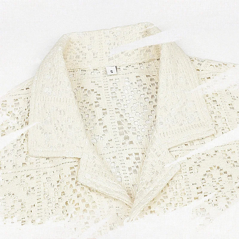 Chemise de villégiature en dentelle