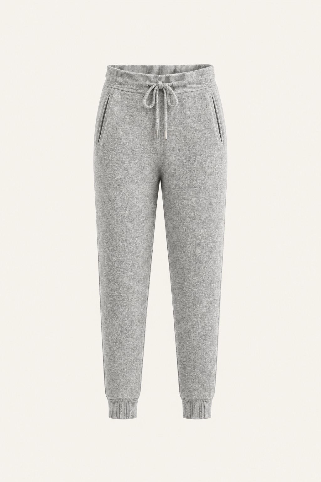 Nelaro Wool Lounge Trousers Light Grey