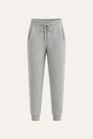 Nelaro Wool Lounge Trousers Light Grey