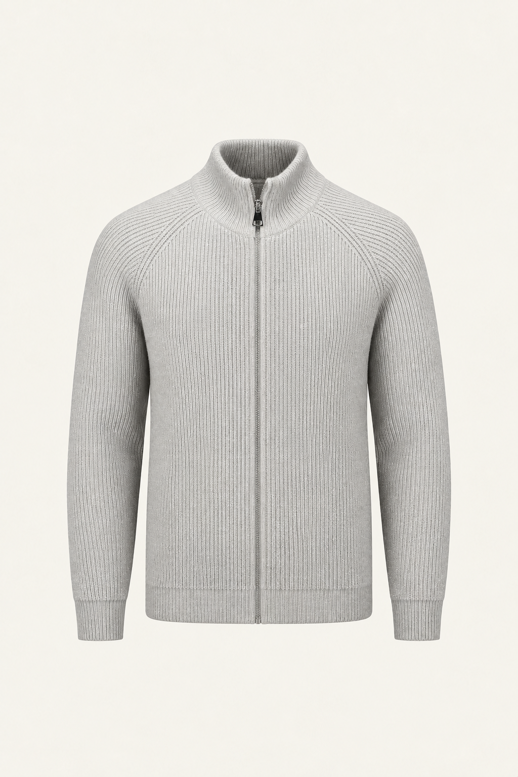 Selano Zip Knit Light Grey