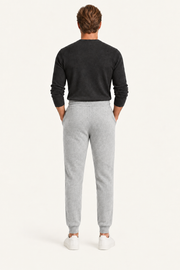 Nelaro Wool Lounge Trousers Light Grey