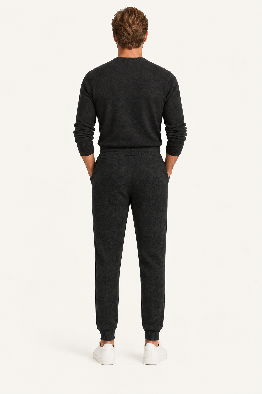 Nelaro Wool Lounge Trousers Black